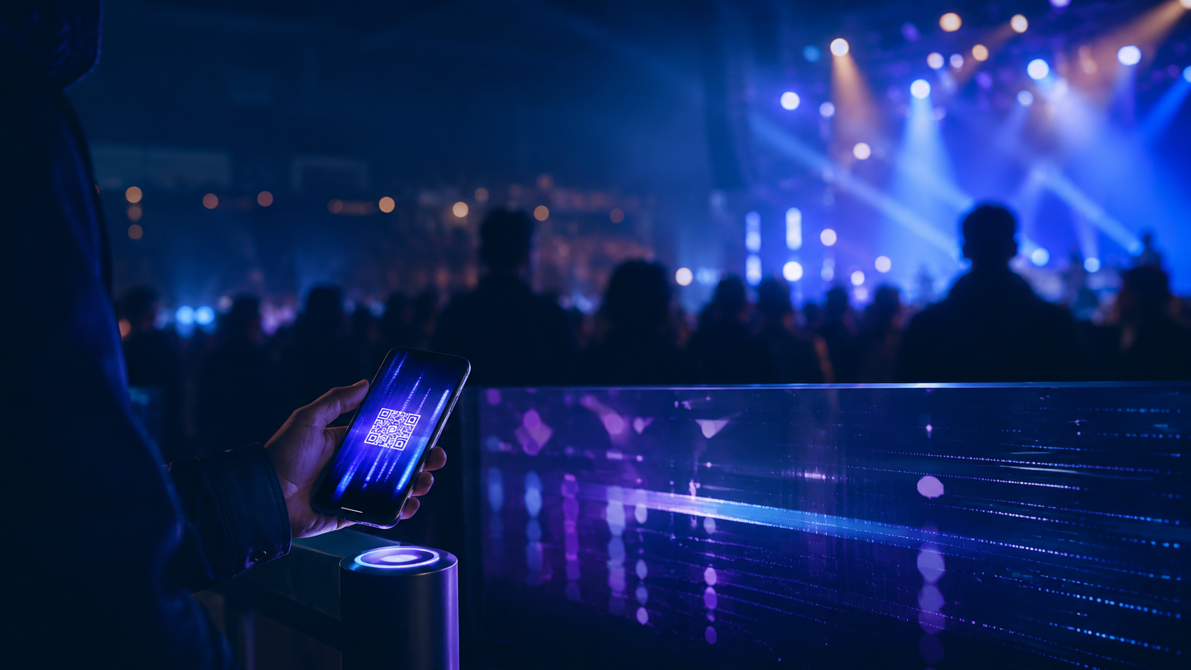 Digital ticket being scanned at a live event, representing the future of ticketing for event organisers.